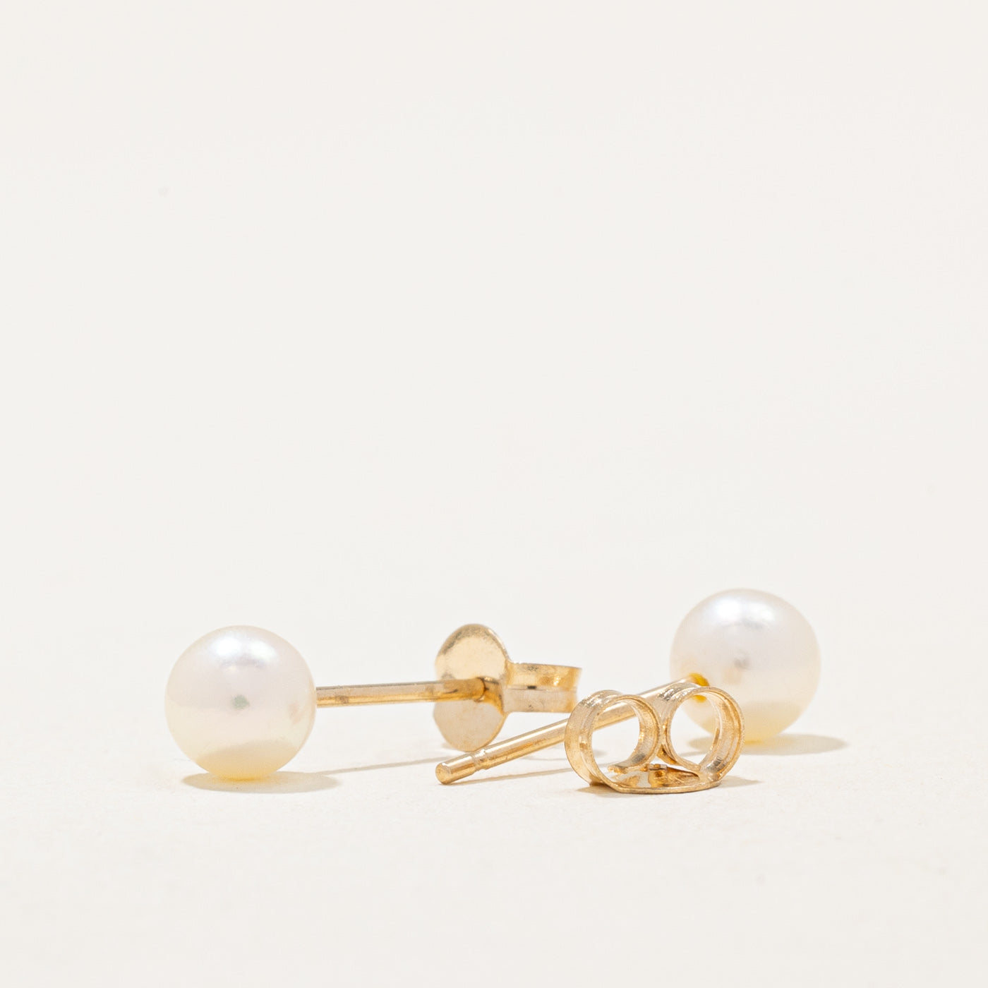 Cultured Pearl Stud Earrings - 1.20 Carat Total Weight (ctw) - Elegant Pearl Jewelry for Women - Perfect for Weddings, Parties & Everyday Wear