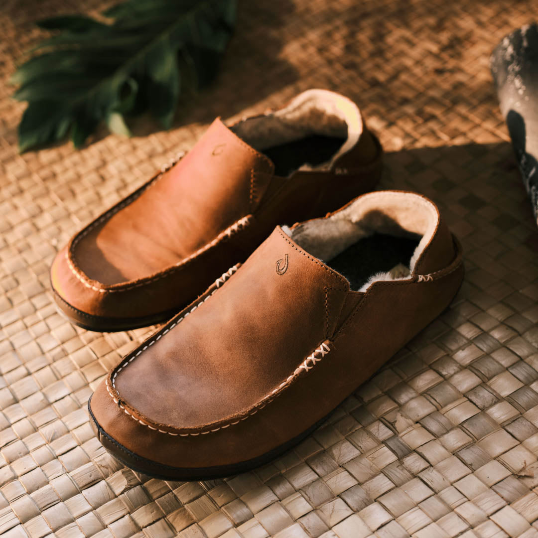 Comfortable MoloÄ Slippers in Toffee & Dark Wood Colors - Cozy House Shoes for Indoor Relaxation & Lounge Wear