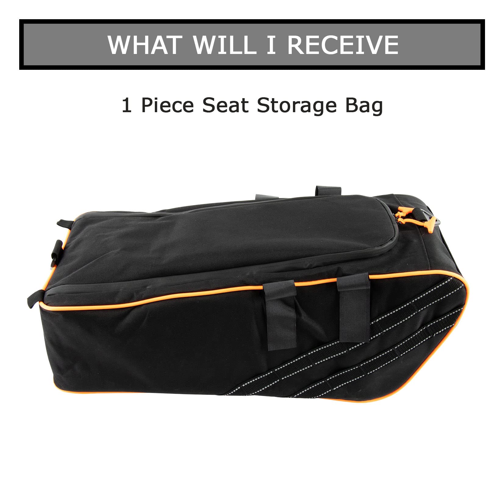 Ruckus Scooter Under Seat Storage Bag - Universal Fit for All Ruckus Models 2010-2022 | Side Frame Saddle Bag with Shoulder Straps | Waterproof Cargo Container for Motorcycle Luggage & Accessories | Perfect for Commuting, Grocery Shopping & Road Trips