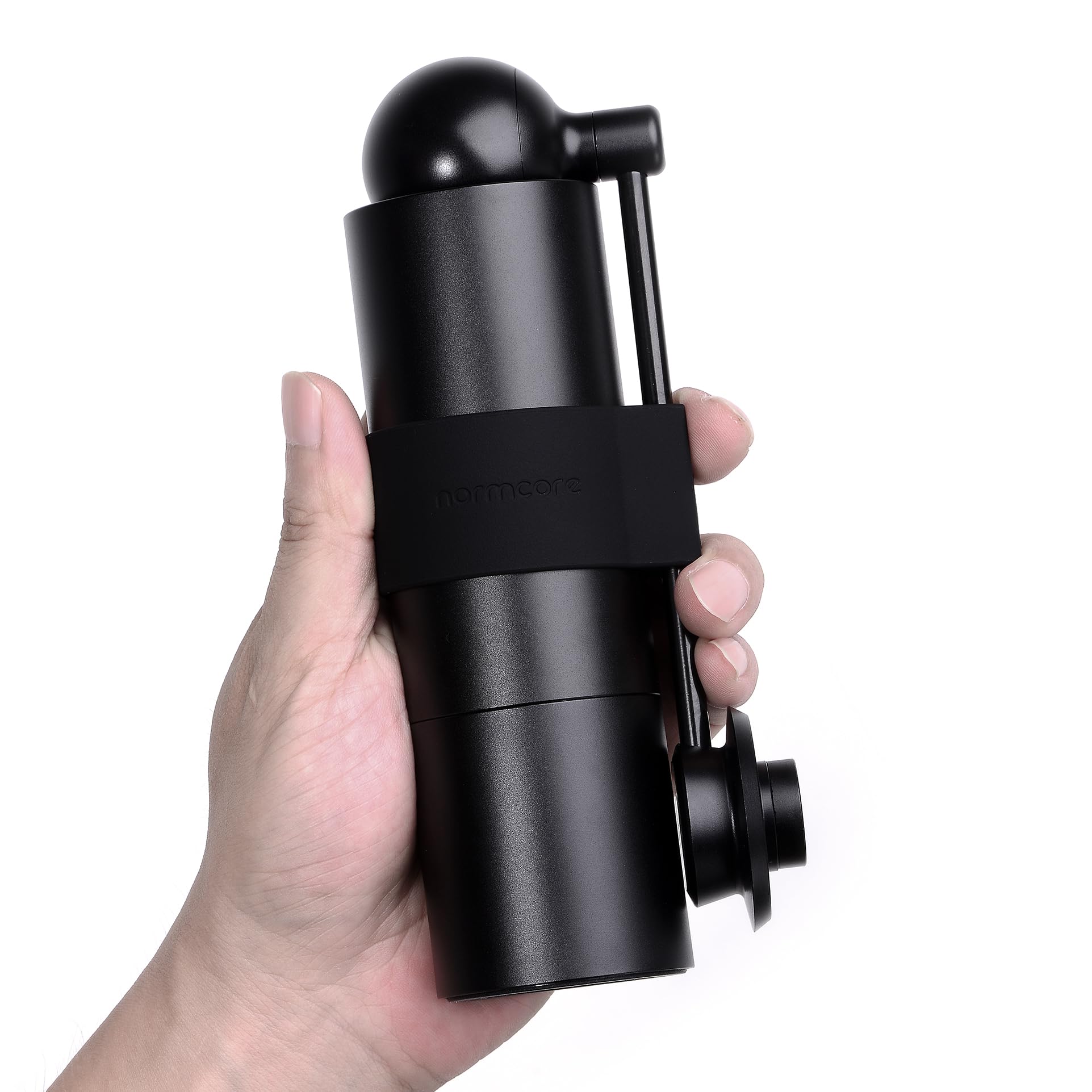 Premium Normcore Manual Coffee Grinder V3 - 46mm Stainless Steel Conical Burr, Adjustable Coarseness, Double Bearing System | Portable Hand Crank Coffee Mill with Travel Case | Perfect for Home Brewing, Camping & Travel Coffee Enthusiasts