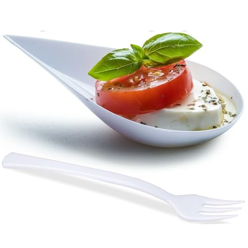 White (100 dishes + 100 forks)