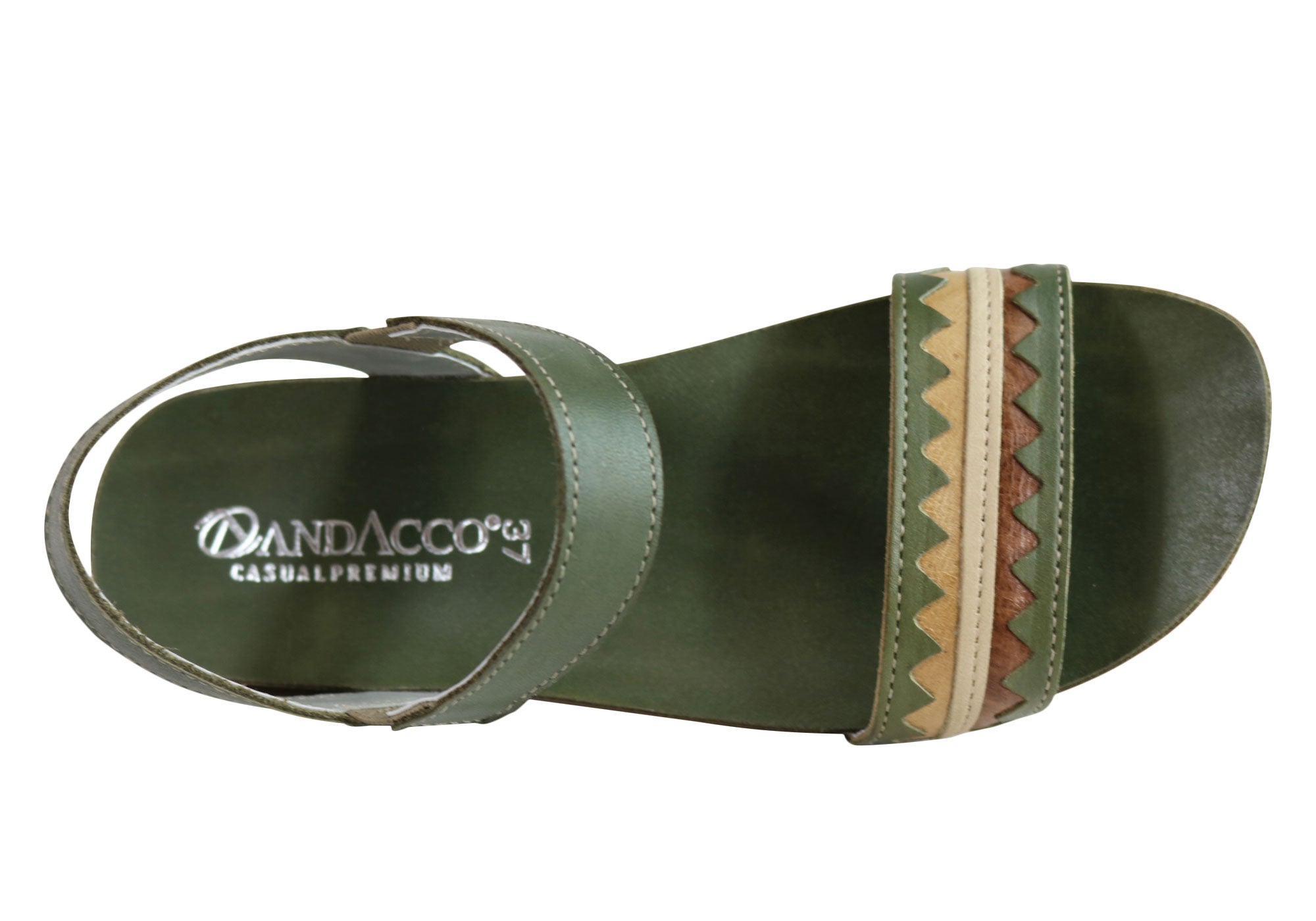Andacco Women's Comfortable Leather Flat Sandals - Handmade in Brazil - Perfect for Summer, Beach & Casual Outfits