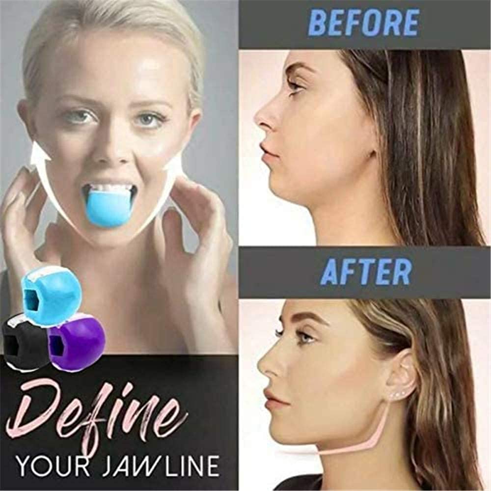 Yagviz Jawline Exerciser with Bite Strips - Face & Neck Trainer for Defined Jawline, Slimmer Face & Youthful Look - Reduce Stress & Cravings - Perfect for Home Workouts, Office Breaks & Travel Fitness