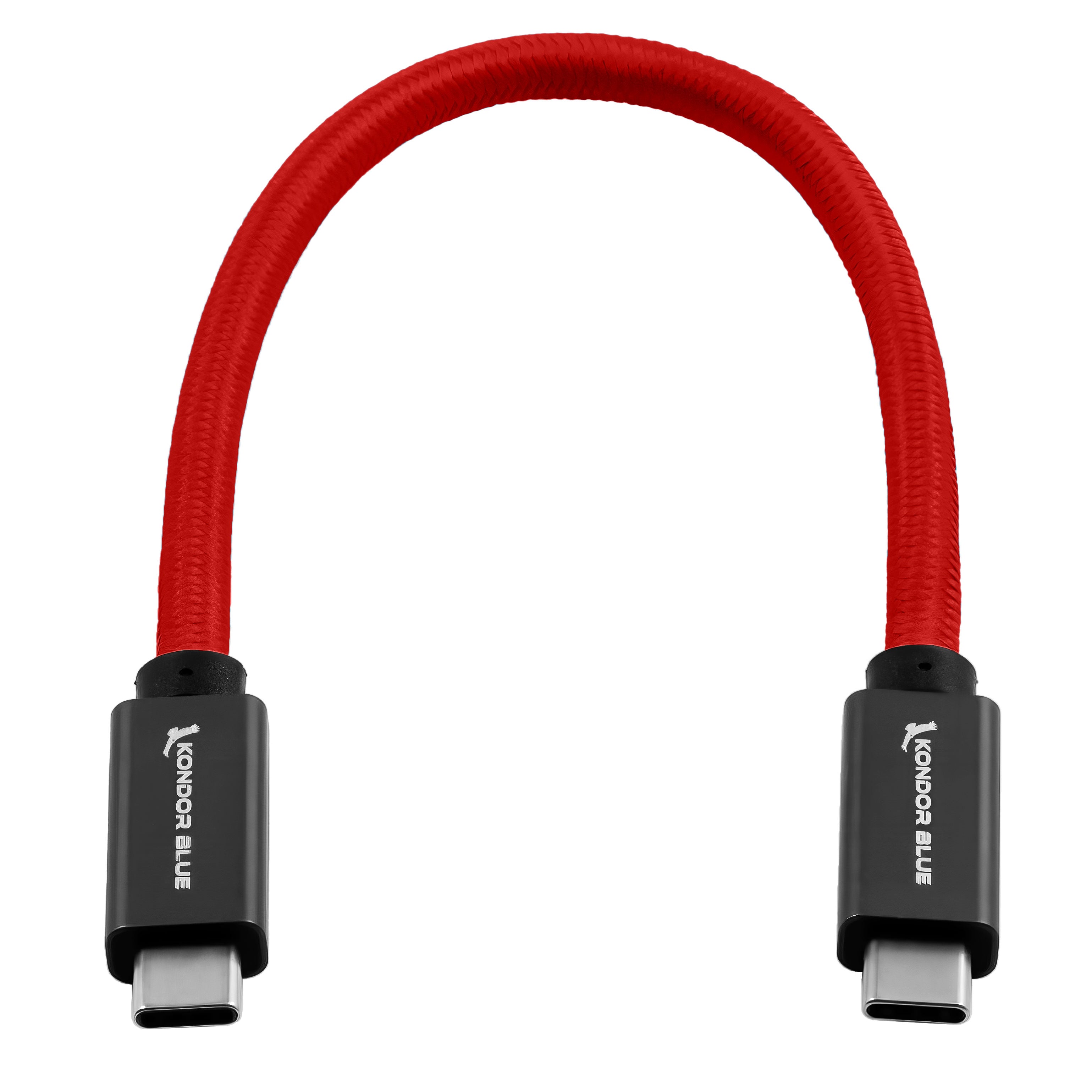 Kondor Blue USB C to USB C 3.1 Gen 2 High Speed Data Transfer Cable (8.5ft) for SSD Recording, External Hard Drives & Fast Charging - Cardinal Red | Perfect for Photographers, Videographers & MacBook Pro/Air Users