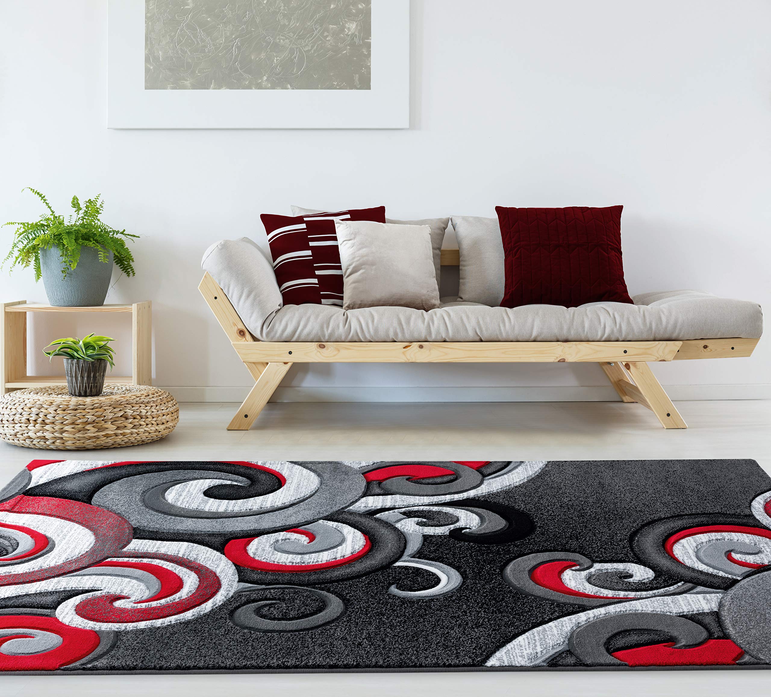 United Weavers of America Bristol Rhiannon Red Runner Rug 2'7