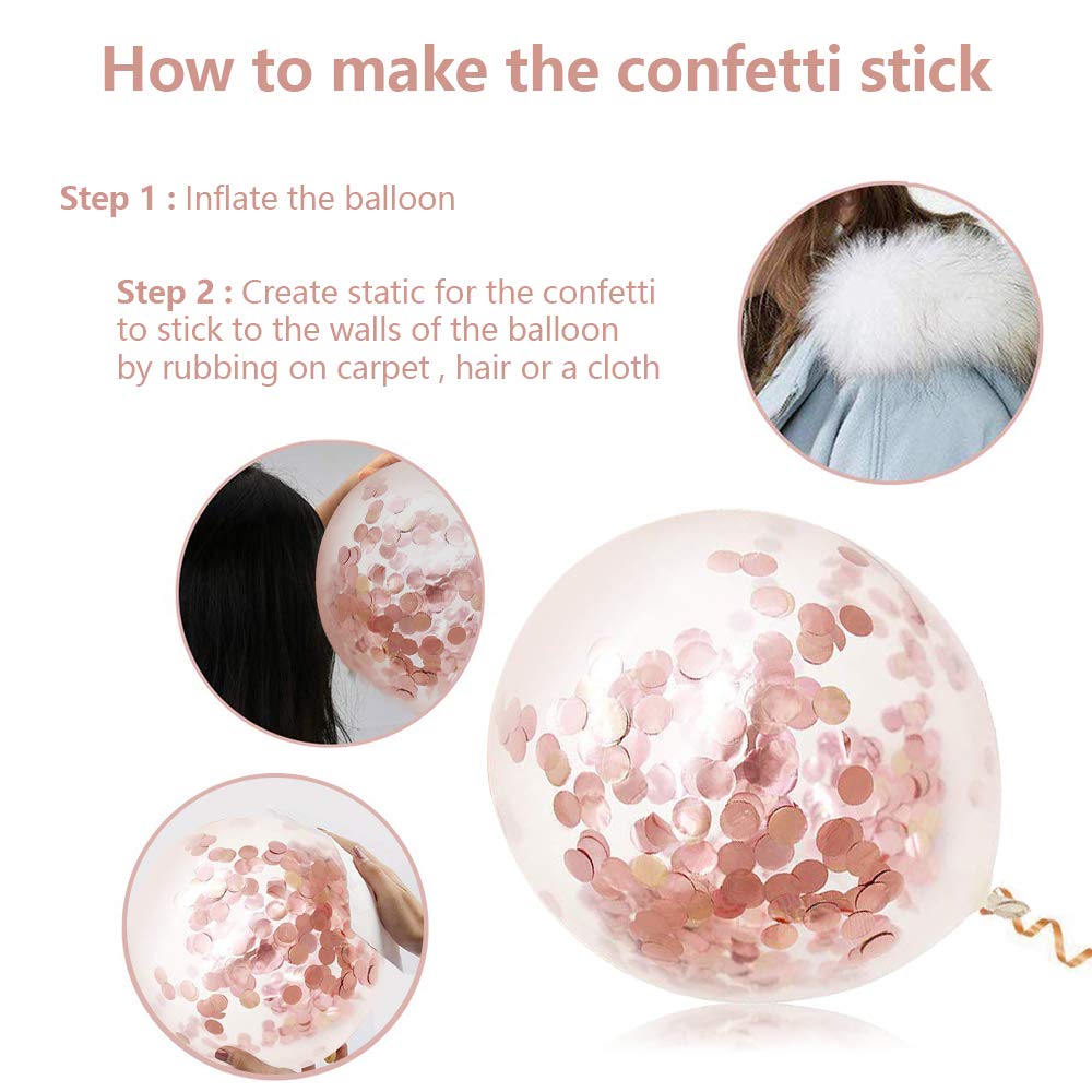 70pcs 12 Inch Rose Gold Balloons Garland Kit - Premium Party Decorations for Weddings, Bachelorette Parties, Bridal Showers, Engagements, Birthdays & Baby Showers | Elegant Home & Event Decoration