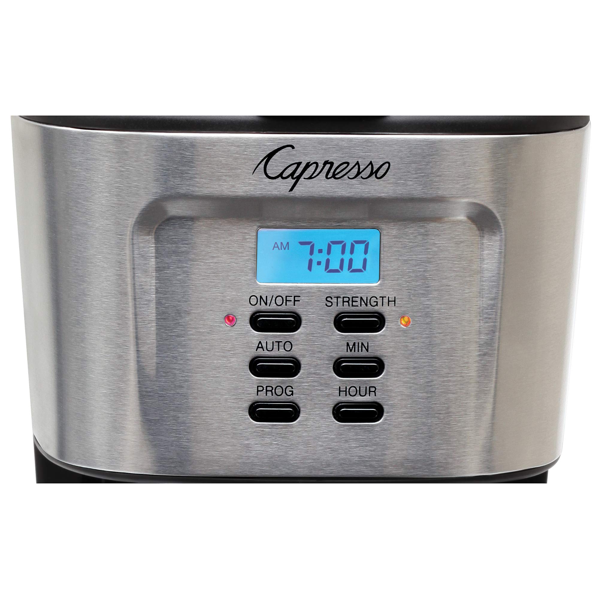 Capresso 12-Cup Coffee Maker with Glass Carafe - Stainless Steel & Black (Model 416.05) | Perfect for Home, Office & Entertaining | Fast Brewing & Easy Clean Coffee Machine