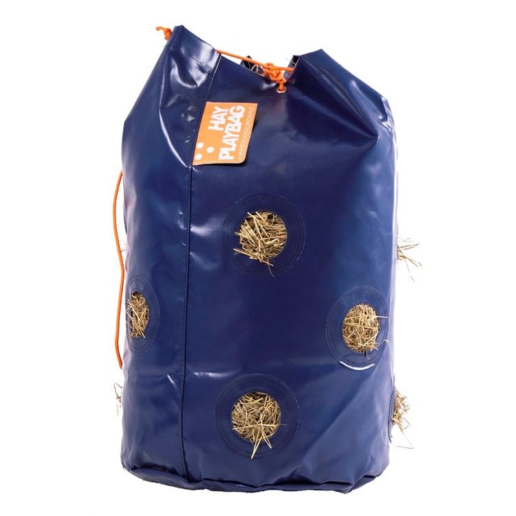 HayPlay Slow Feed Tie Bag - Best Hay Net Alternative for Horses - Perfect for Stall, Trailer, Track, or Paddock Use - Durable Slow Feeder for Equine Health & Digestion