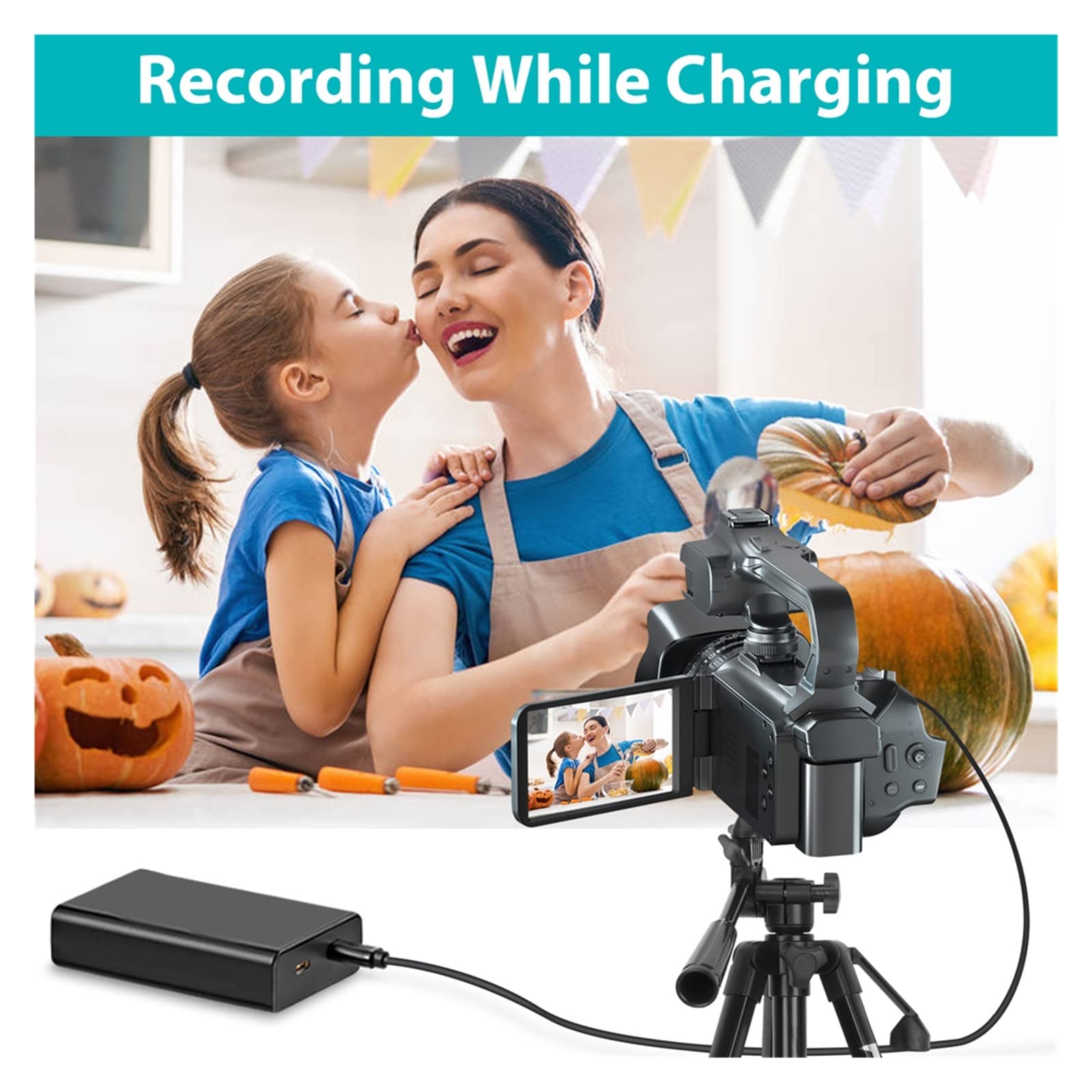 4K 60FPS Digital Camcorder with 64MP & 18X Zoom - MZZYG Touch Screen Vlog Camera for YouTube Live Streaming, Webcam & Travel Recording (Includes 128GB SD Card) | Perfect for Vlogging, Video Conferencing & Outdoor Adventures
