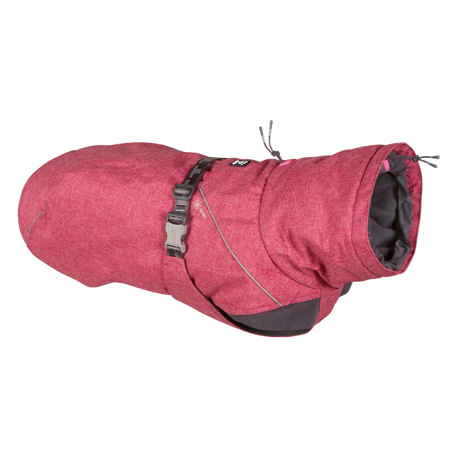 Hurtta Expedition Parka Winter Dog Coat for Large Dogs (24 in) - Waterproof & Insulated Beetroot Red - Ideal for Cold Weather, Hiking, and Outdoor Adventures