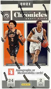 2021 Panini Chronicles Draft Picks Basketball Hobby Box - Collectible Trading Cards for NBA Fans & Sports Memorabilia Collectors - Perfect for Trading, Investing, and Displaying in Your Collection