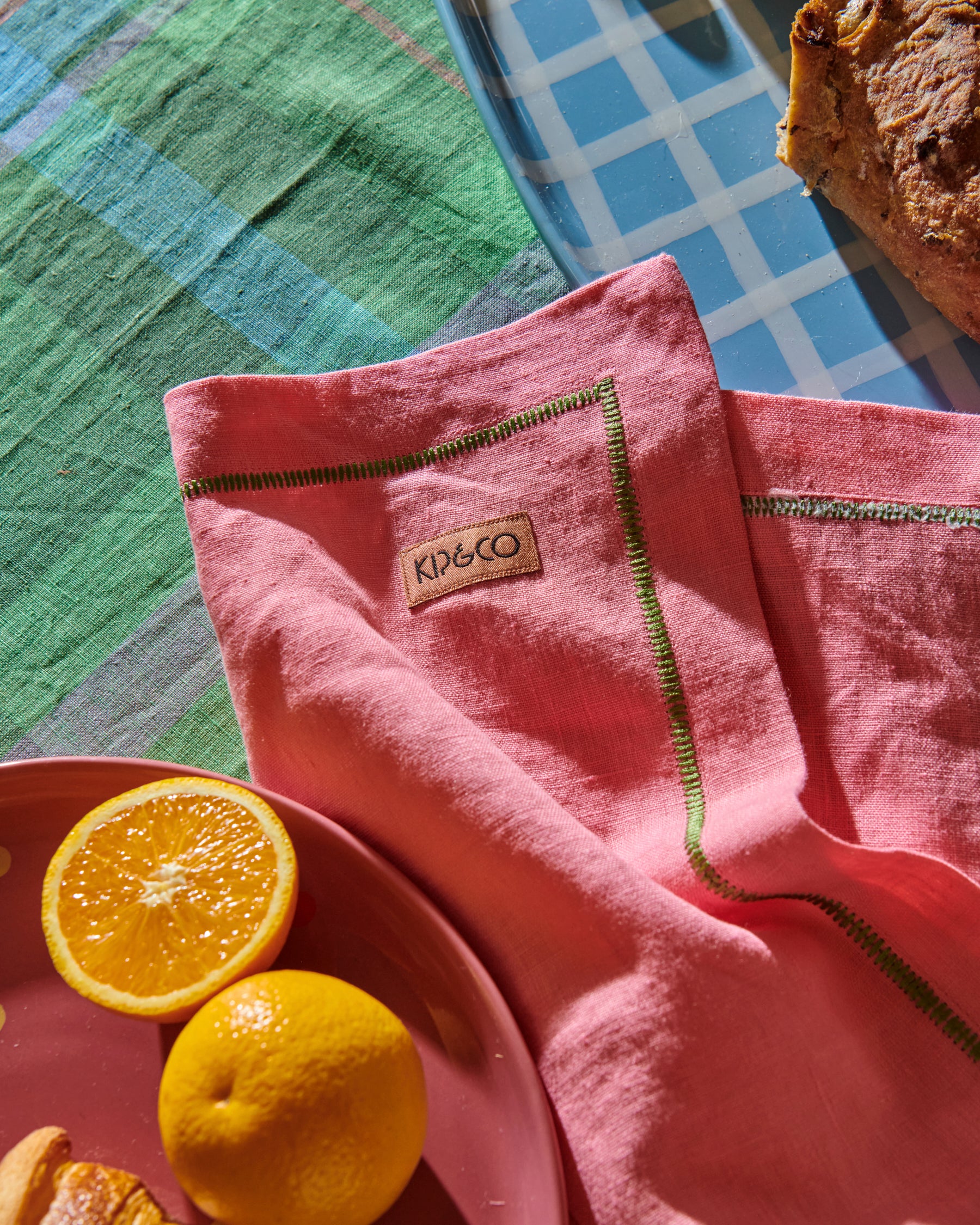 Berry Bliss Embroidered Linen Napkins Set of 4 - Premium Quality Table Linens for Dinner Parties, Weddings & Home Decor