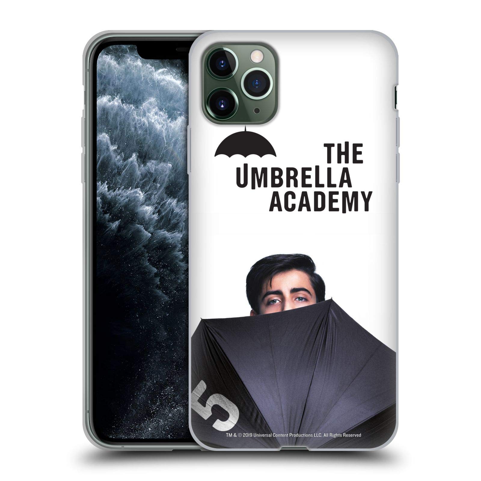 Officially Licensed The Umbrella Academy Number Five iPhone 11 Pro Max Case - Soft Gel Phone Cover with Premium Poster Design - Perfect for Fans, Gifts, and Everyday Protection