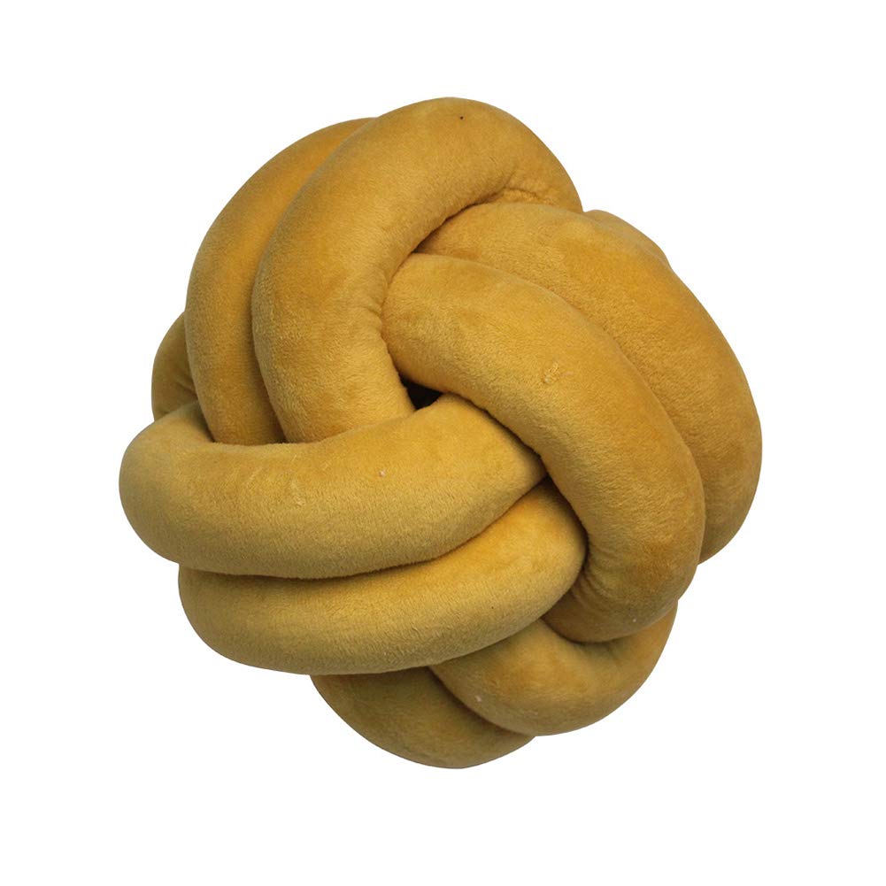 Soft Plush Knotted Ball Throw Pillow - Handmade Decorative Cushion for Sofa, Bed & Home Decor | Perfect for Living Room, Nursery & Cozy Spaces