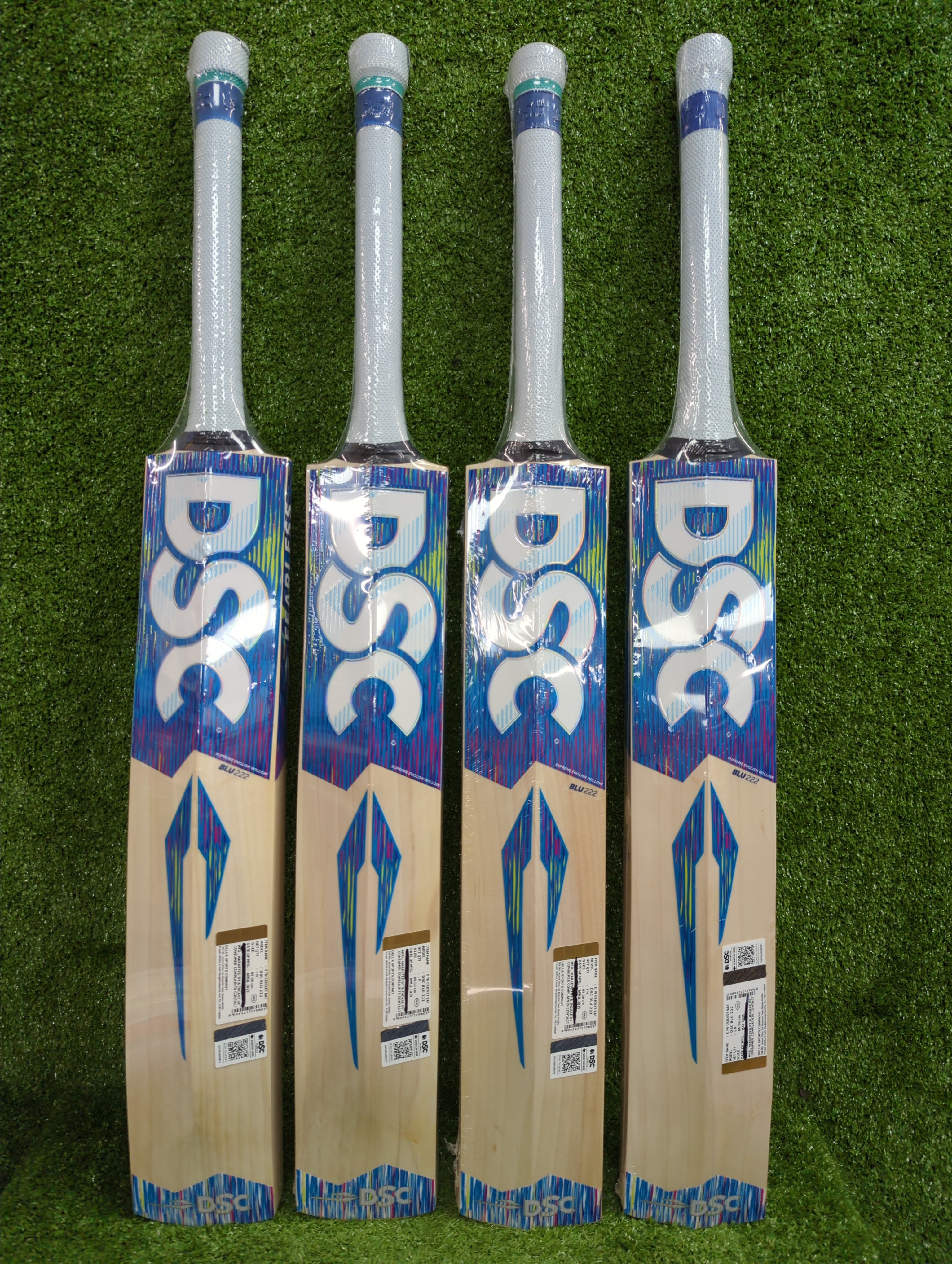 Premium DSC Blu 222 English Willow Cricket Bat for Adults - Professional Grade Cricket Equipment for Matches & Practice Sessions