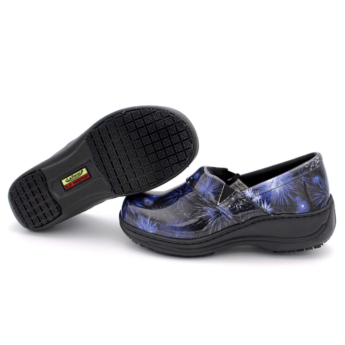 Laforst Women's Rachel Slip-Resistant Nursing Shoes - Non-Slip Work Clogs for Nurses, Waitresses & Waiters - Comfortable Manmade Upper Slip-On Shoes for Hospital, Restaurant & Healthcare Professionals