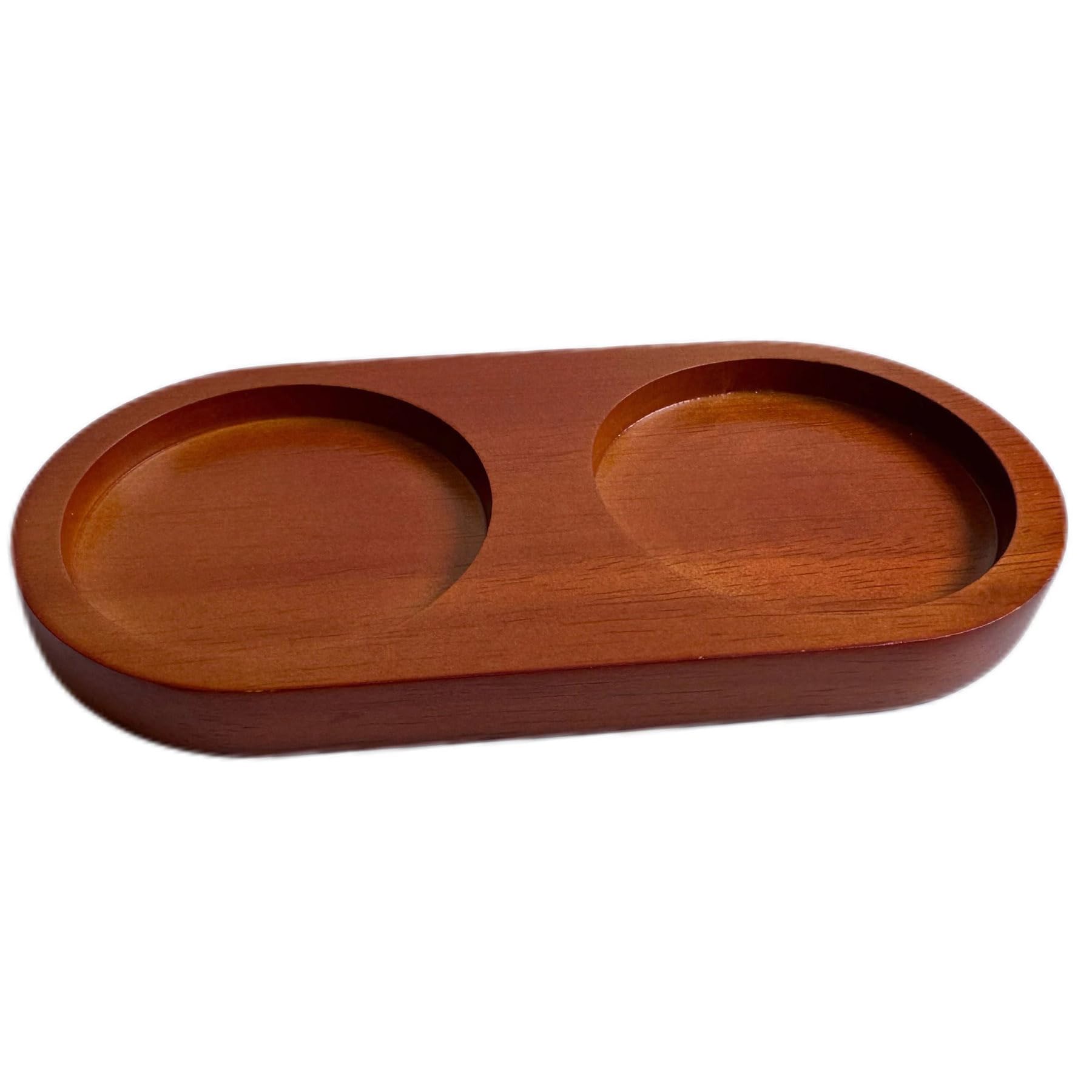 Premium Rubberwood Salt and Pepper Mill Tray - Universal Holder & Rest for Most Mills & Shakers | Durable Kitchen Storage Organizer for Salt & Pepper Grinders | Perfect for Dining Tables, Kitchen Countertops & Entertaining