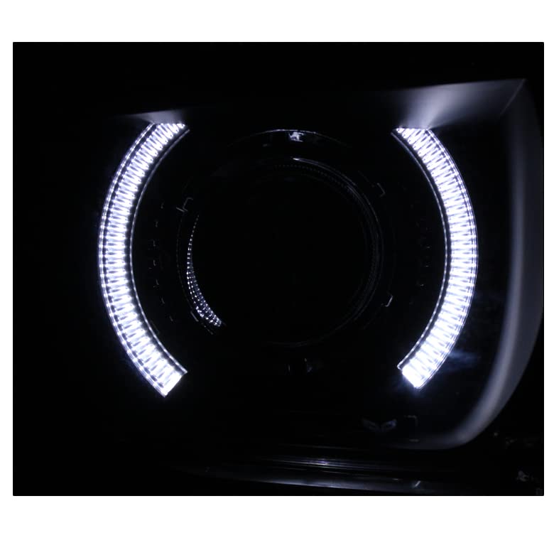 2010-2013 Chevy Camaro CCFL Halo Black/Smoke Projector Headlights with 6.25