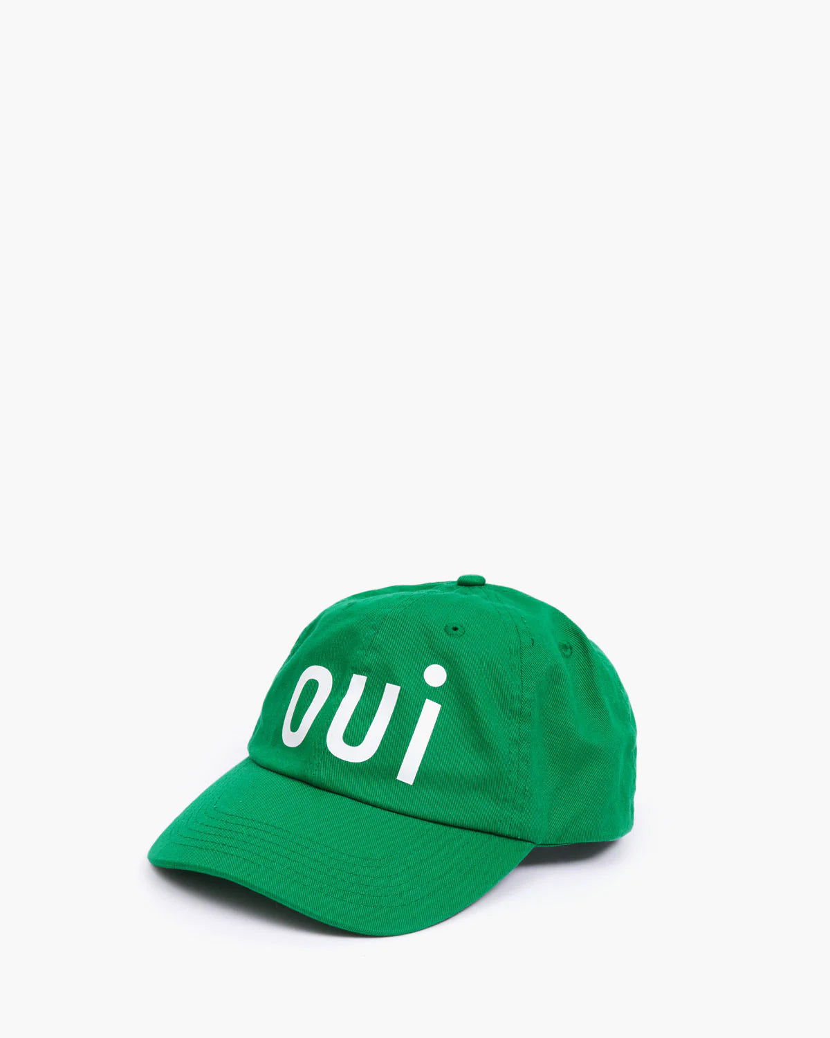 Oui Baseball Cap for Men & Women - Adjustable Green Snapback Hat for Outdoor Sports, Casual Wear & Sun Protection