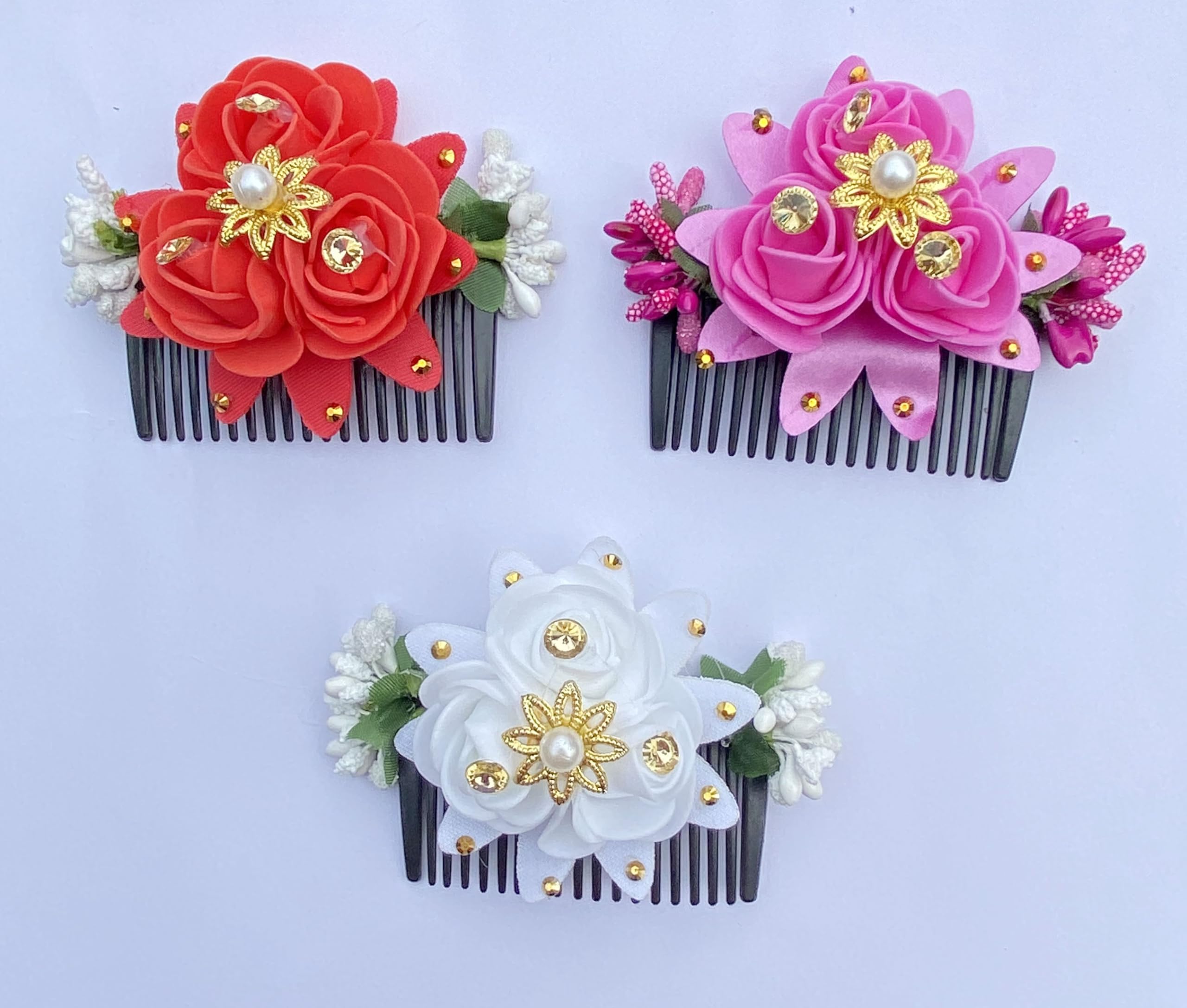 Vinshbond Elegant Hair Comb Set - 3 Piece Bridal & Wedding Hair Accessories for Women & Girls - Perfect for Prom, Parties & Special Occasions