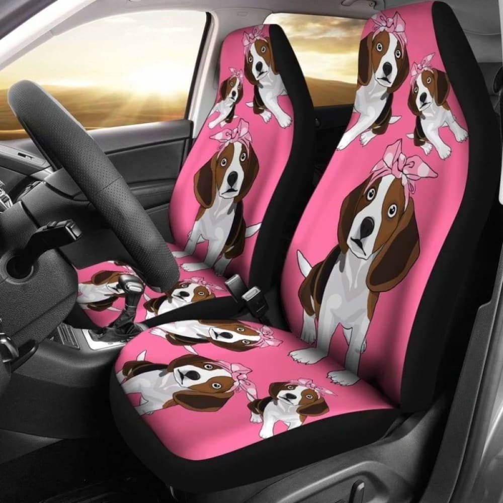 Beagle Car Seat Covers for Dogs - Universal Fit, Waterproof & Nonslip Pet Seat Protector - Perfect for SUVs, Trucks & Sedans - Keep Your Car Clean During Travel, Hiking & Daily Commutes