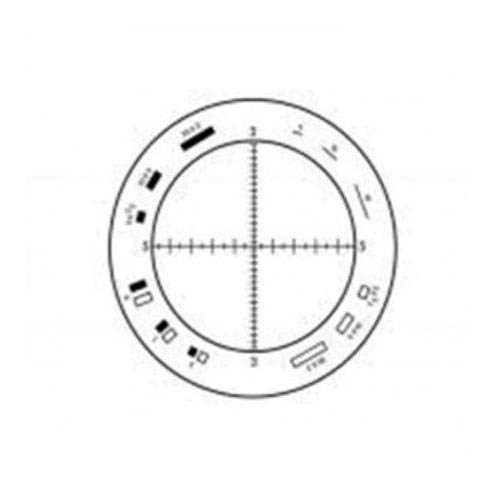 MA254/05 Eyepiece Micrometer with Walton-Beckett Reticle - 2 Pack for Microscopes | Precision Measurement Tool for Laboratory, Research & Science Education