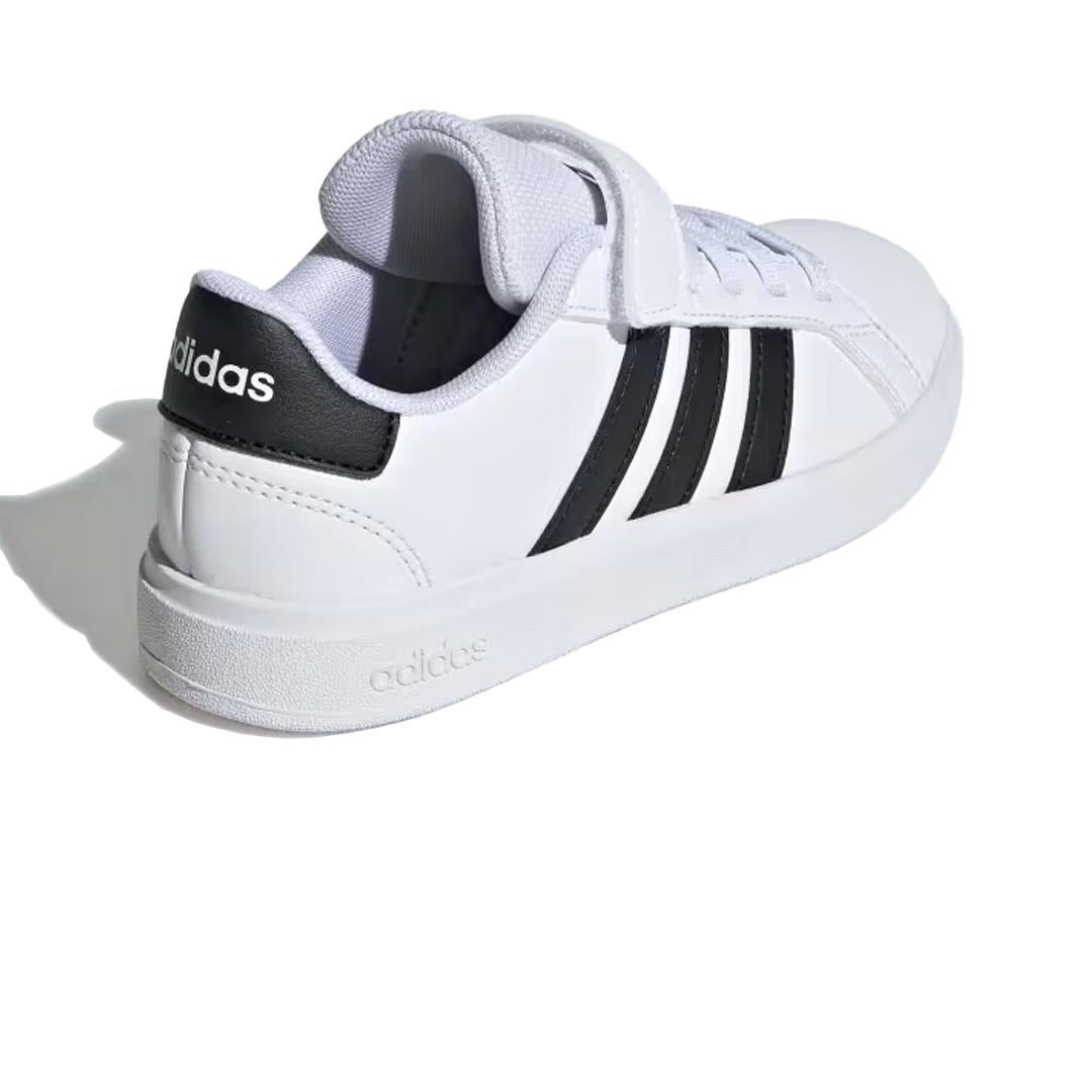 Adidas Kids' (Preschool) Grand Court 2.0 Elastic Lace Sneakers - Comfortable & Stylish Toddler Shoes for Playtime & Everyday Wear (IH5529)