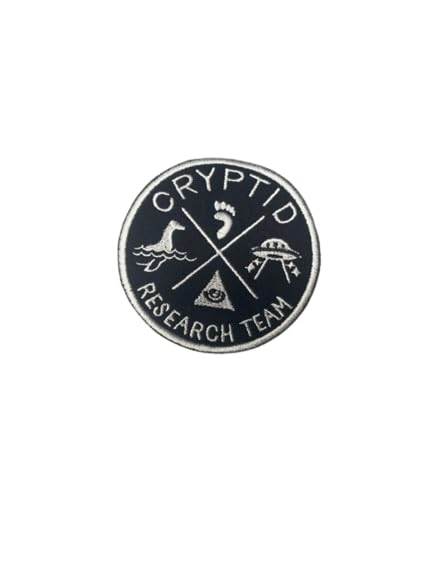 UFO Cryptid Research Team Iron On Embroidered Patch - Embroidered Badge Applique for Jackets, Hats, Bags & DIY Crafts
