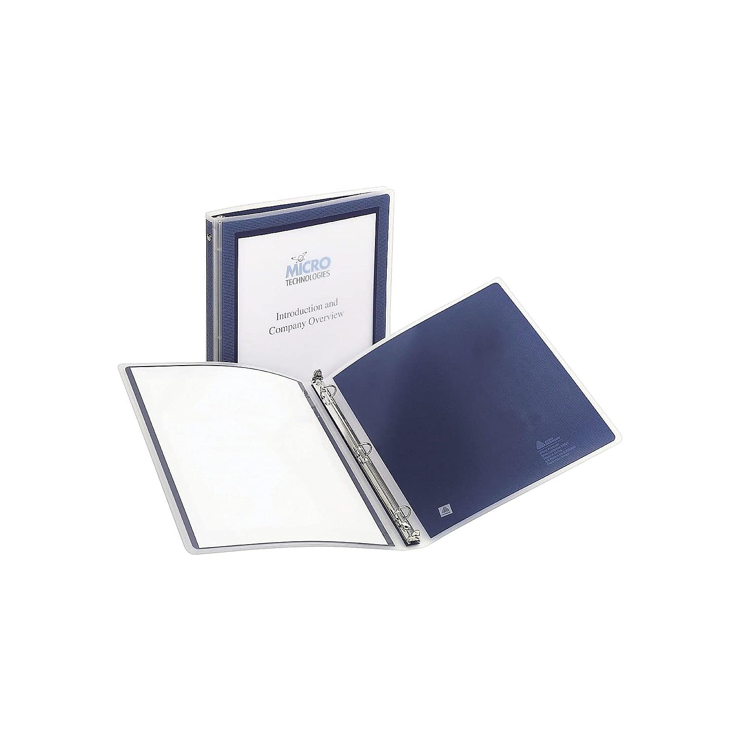 AVERY AVE17685 Flexi-View Presentation Binder - 3-Ring Binder with Clear View Pocket for School, Office & Business Presentations - Perfect for Reports, Projects & Meetings