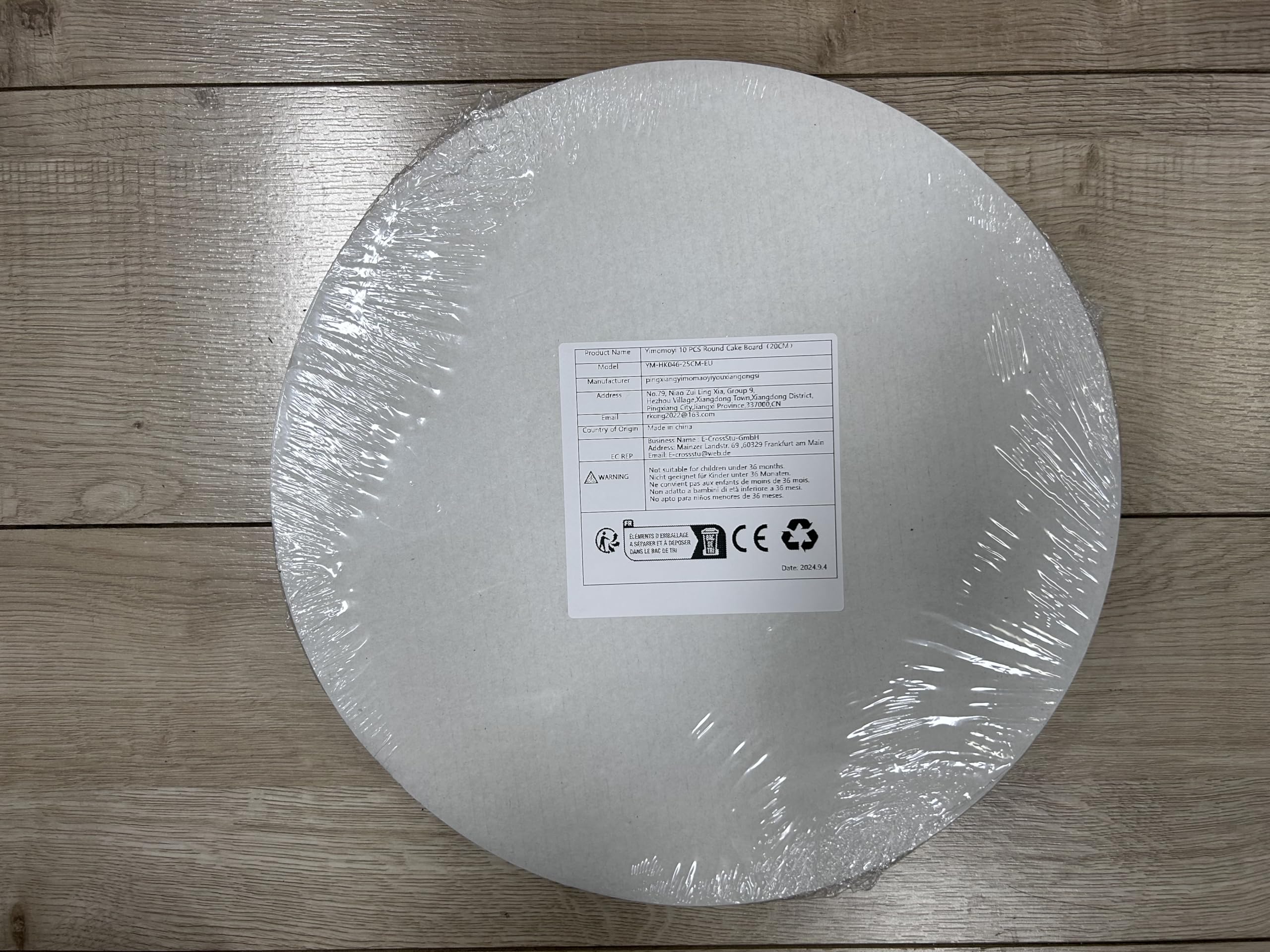 Yimomoyi 10-Pack Premium 10-Inch Round Cake Boards - 3mm Thick Reusable Cardboard Cake Trays for Baking, Wedding Cakes, Birthday Parties & Professional Cake Decorating | Perfect for Cake Transport, Display & Dessert Serving