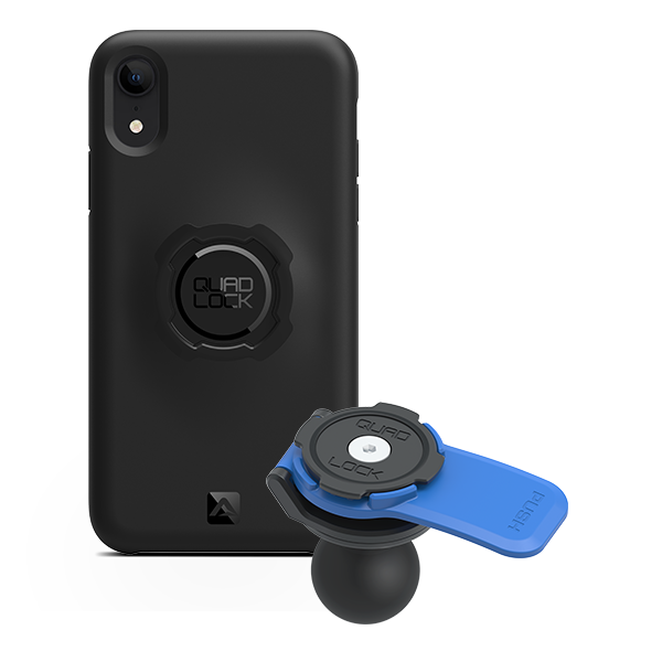 1 Ball Motorcycle Phone Mount Kit - Universal Adjustable Handlebar Holder for iPhone & Smartphones - Perfect for GPS Navigation & Hands-Free Riding