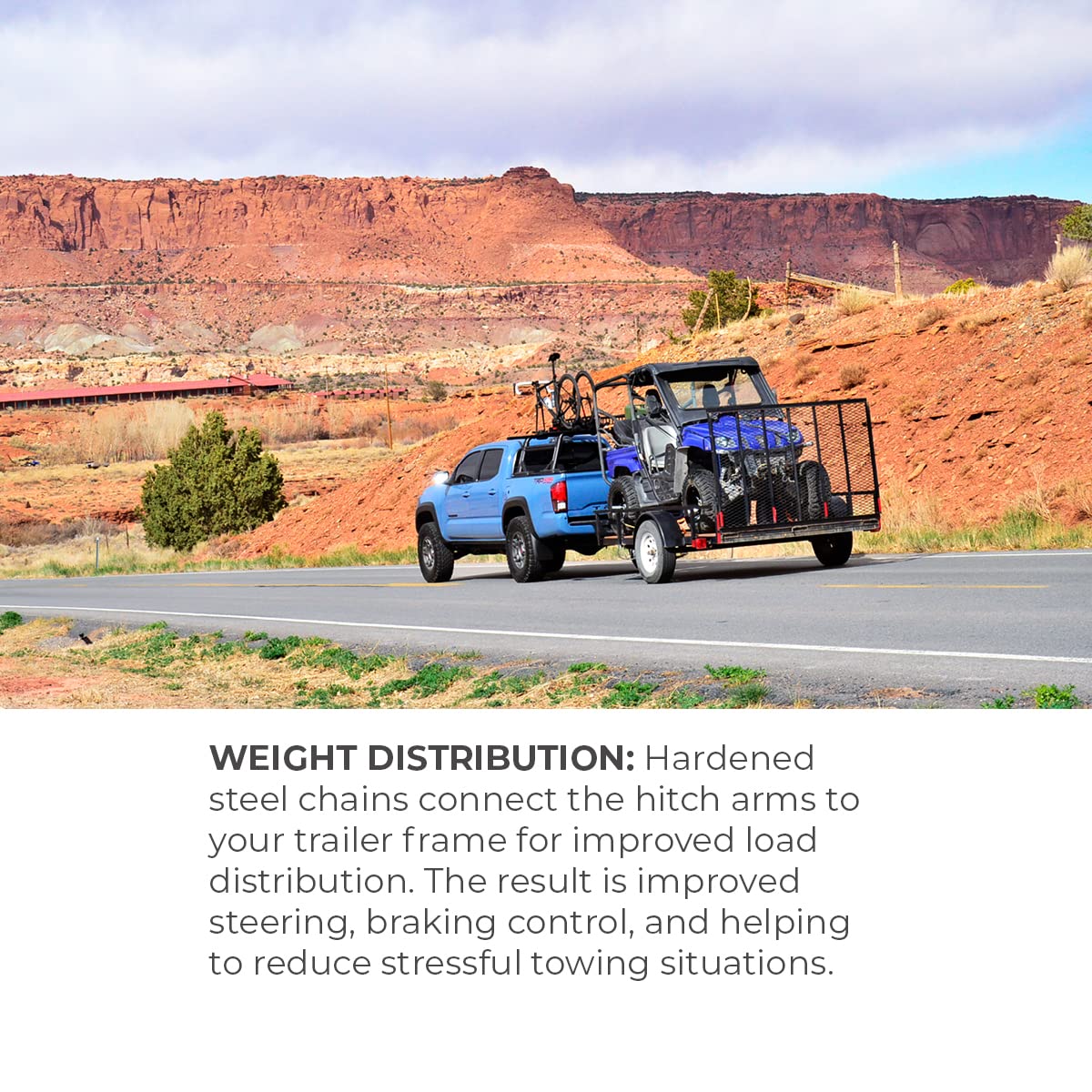 Fastway Connect™ Weight Distribution Hitch - Heavy Duty Towing System for Trucks & Trailers - Perfect for RV, Boat & Camper Towing
