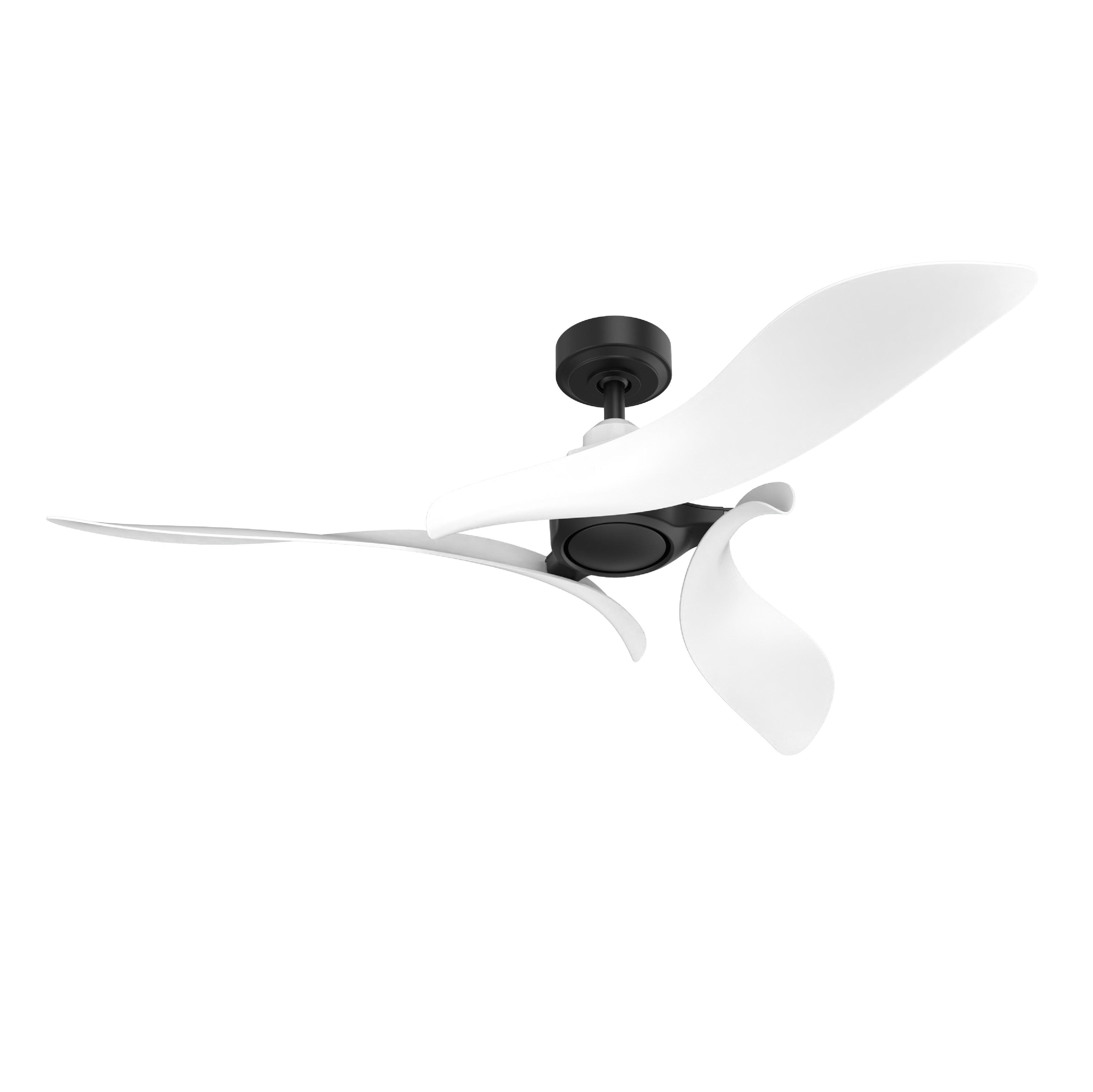 54 DC Motor 6 Speed Black Ceiling Fan - Energy Efficient Quiet Operation for Bedroom, Living Room & Office