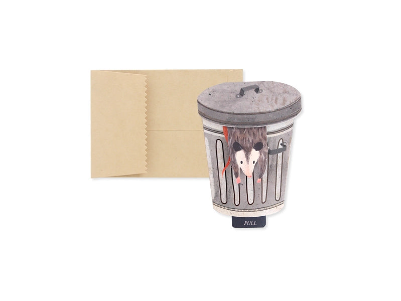 Funny Interactive Possum Pop Up Greeting Card - Unique Wildlife Birthday & Thank You Card for Friends - Perfect for Parties, Gag Gifts & Animal Lovers