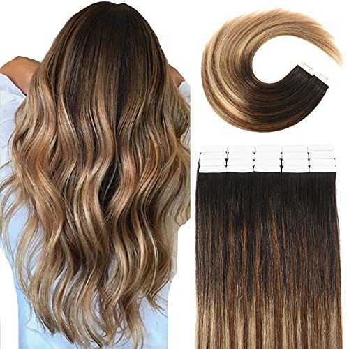 20 Pcs 50 Grams Tape in Human Hair Extensions - Remy Hair for Natural Look & Volume - Perfect for Daily Wear, Parties & Special Occasions