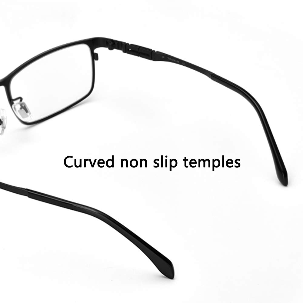 Progressive Multifocal Reading Glasses for Men - UV400 Polarized Photochromic Sunglasses with +2.50 Strength, Black Frame - Perfect for Outdoor Activities, Driving & Computer Use