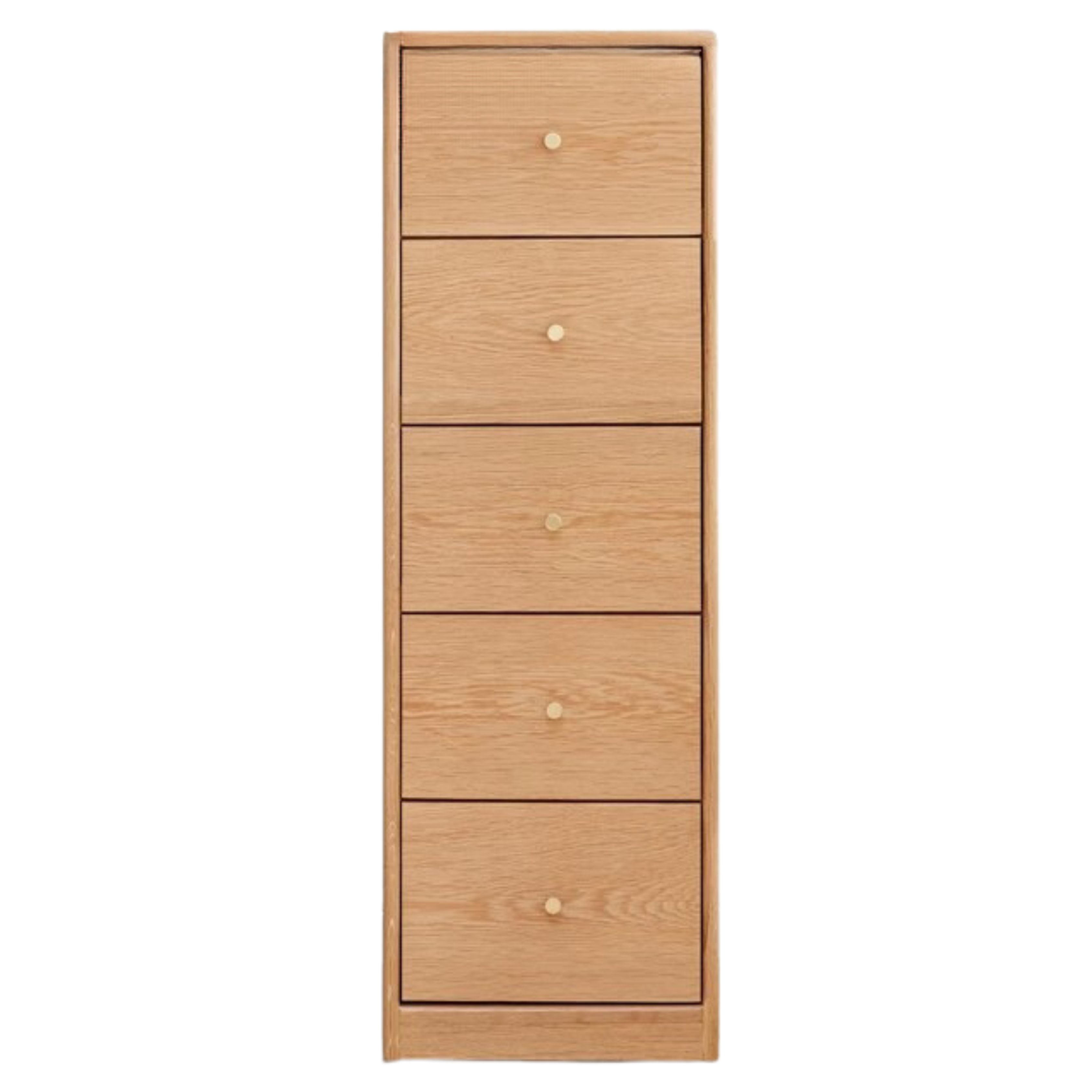 Solid Oak & Beech Wood Side Cabinet - Multi-Functional Storage Organizer for Living Room, Bedroom, or Office