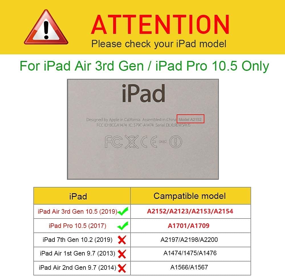 360° Rotating Stand Smart Case for iPad Air 10.5
