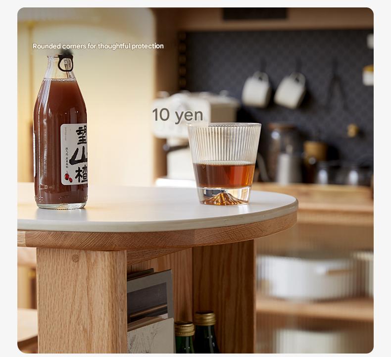Solid Oak Wood Extendable Bar Table with Rock Plate - Perfect for Kitchen Islands, Dining Rooms & Outdoor Entertaining