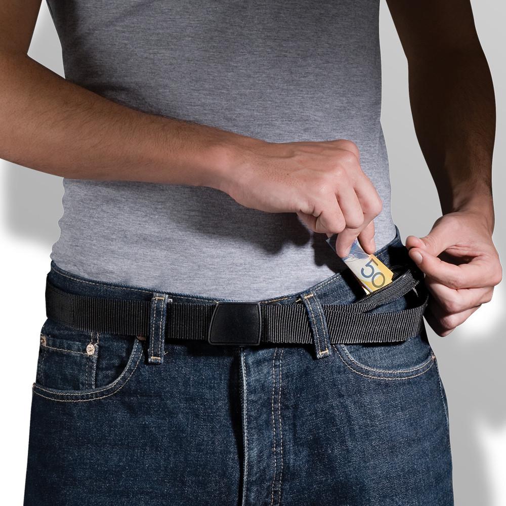 Pacsafe Cashsafe™ Anti-Theft Travel Belt Wallet - Secure Money Pouch for Travel, Hiking & Outdoor Adventures - RFID Blocking & Pickpocket Proof Design