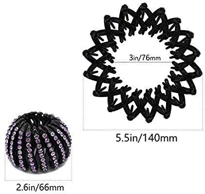 TREXEE Golden Bird Nest Hair Bun Maker - 2 Pack Minimalist Hair Clips for Women | Ponytail Holder, Hair Accessories for Updos, Buns & Everyday Styling - Perfect for Weddings, Parties & Office Looks