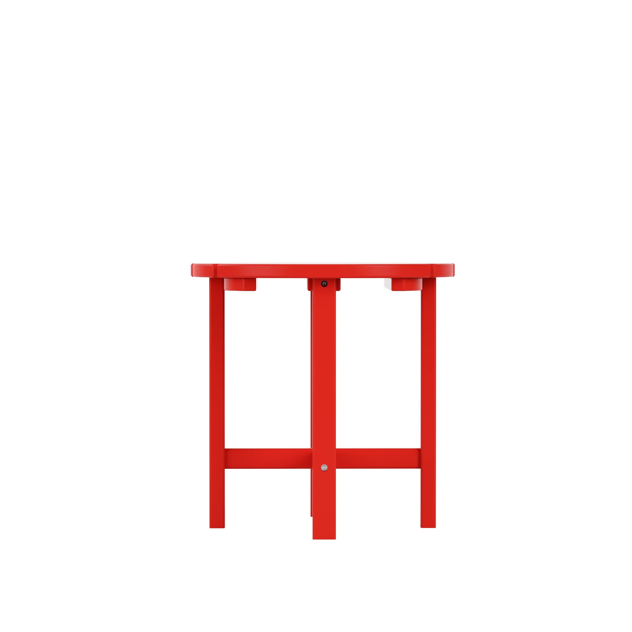 WO Home Furniture 3-Piece HDPE Outdoor Rocking Chair Set - Traditional Patio Rocking Chairs for Garden, Porch & Backyard (Red) | Weather-Resistant & Comfortable Outdoor Seating
