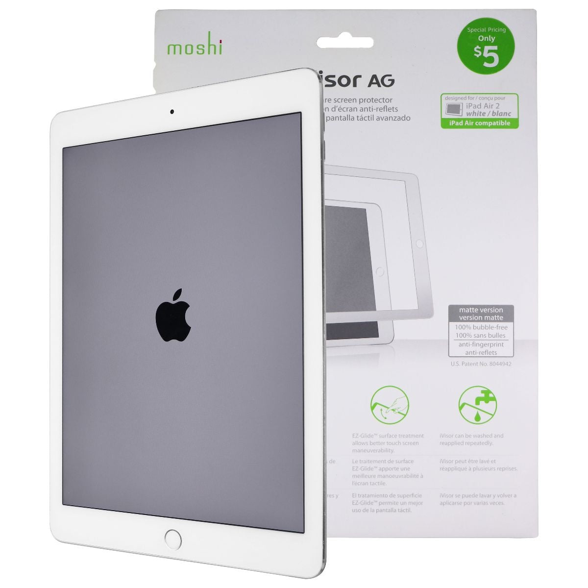Apple iPad Air 2 (9.7 inch) 128GB Wi-Fi Tablet in Gold with Screen Protector Bundle - Perfect for Work, Study & Entertainment
