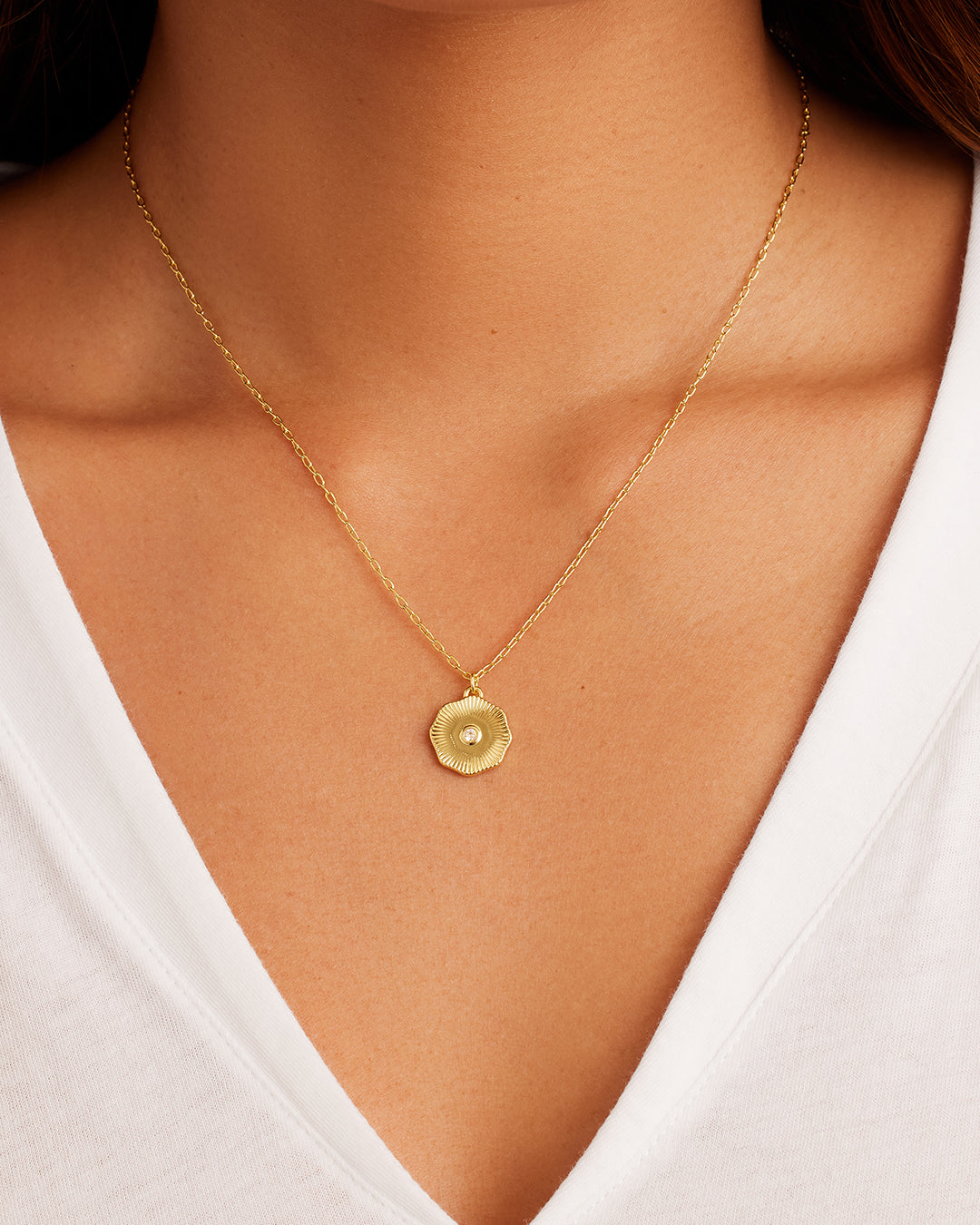 Birthstone Coin Necklace - Personalized Sterling Silver Pendant Jewelry for Women - Perfect Gift for Birthday, Anniversary & Mother's Day | Elegant Everyday Wear & Special Occasions