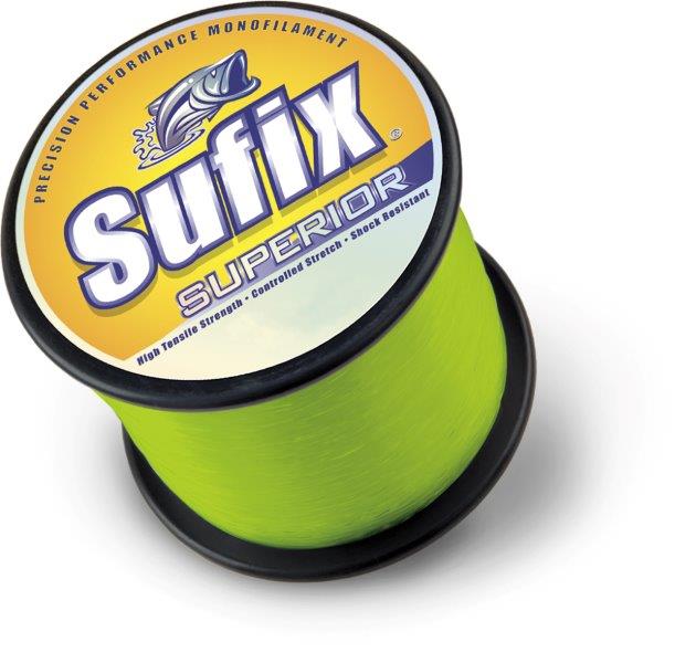 Sufix 2.2lb Spool Superior Monofilament Fishing Line - Strong & Durable for Freshwater & Saltwater Angling, Perfect for Bass, Trout, and Walleye Fishing