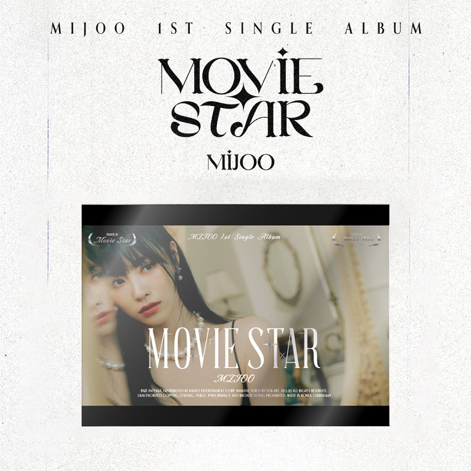 MIJOO 1st Single Album 'MOVIE STAR' - Kpop Music CD - Perfect for Kpop Fans, Collectors & Gift Giving - Great for Parties, Dance Practice & Car Rides