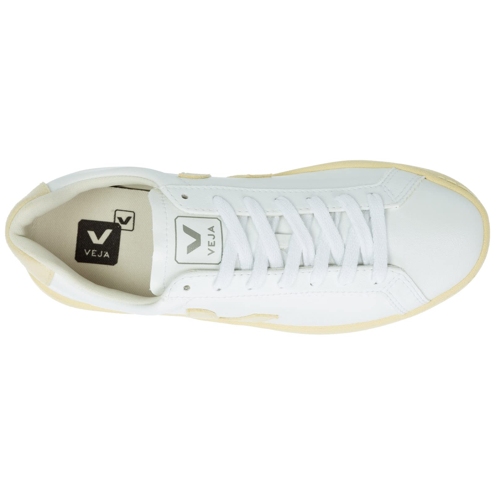 Veja Women's Urca Sneakers - White & Natural Leather Eco-Friendly Casual Shoes for Walking, Travel, and Everyday Wear