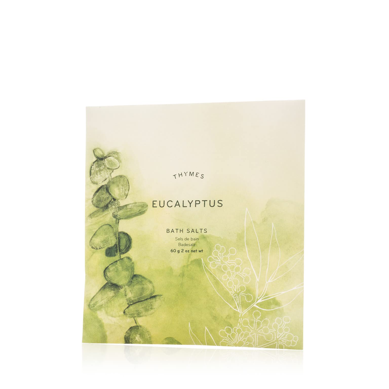 Thymes Eucalyptus Bath Salts 2 oz - Relaxing Aromatherapy Soak for Stress Relief & Muscle Relaxation - Perfect for Spa Nights & Self-Care Rituals