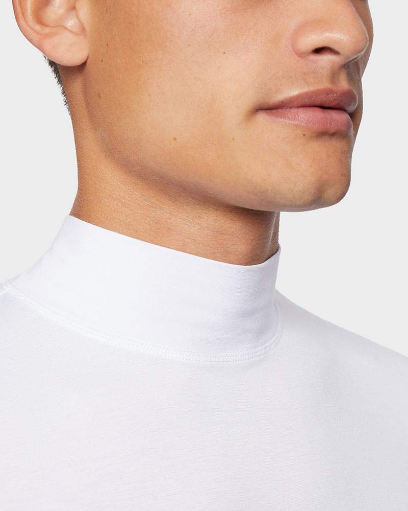 32 Degrees Heat Men's Performance Thermal Lightweight Base Layer Mock Neck Long Sleeve Shirt - Moisture Wicking & Warm for Winter Running, Hiking & Outdoor Activities