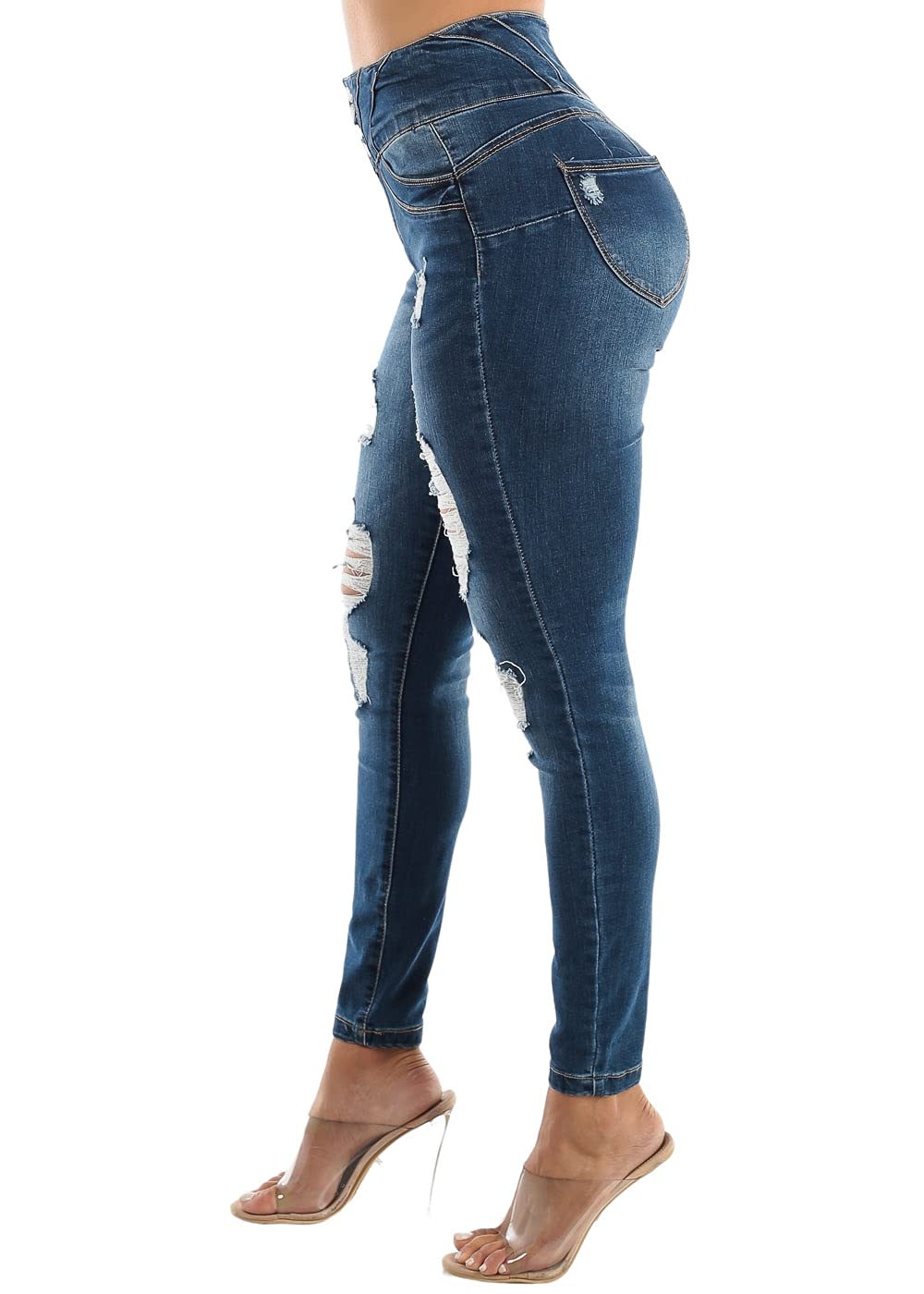 Moda Xpress High Waisted Butt Lifting Jeans for Women - Colombian Skinny Jeans Levanta Cola | Slimming & Sexy Denim Pants | Perfect for Night Out, Date Night & Casual Wear